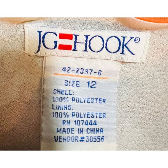 Jg Hook Women's Paisley Print Sleeveless Blouse Size 12 Polyester - Picture 3 of 3